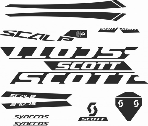 Adesivi telaio scott scale - adesivi,