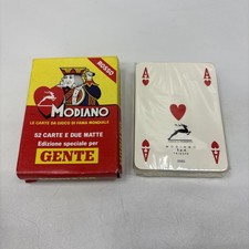 CARTE DA GIOCO SIGILLATE MODIANO PUBBLICITARIE GENTE POKER VINTAGE SCALA NEW #3