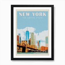 Poster viaggio New York città