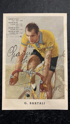 Cartolina vintage gino bartali - gino,