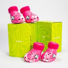 Scarpe per cani Bark x Crocs rosa frutto del drago taglia small set di 4