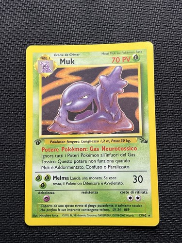 Carta pokemon muk fossil - 13/62,