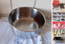 PENTOLA INOX AETERNUM, cm 24 x h 11 (circa 4,5 litri) e altre pentole varie