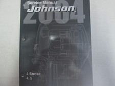 2004 Evinrude 4 Tempi 4 5 Servizio Riparazione Manuale Barca Fabbrica OEM