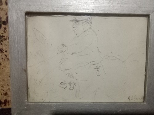 Quadro dipinto uomo cavallo - uomo, a