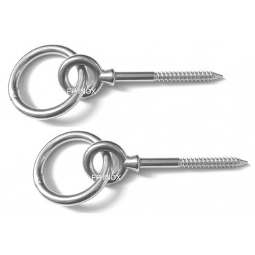 Piton inox bois ø6mm - piton,