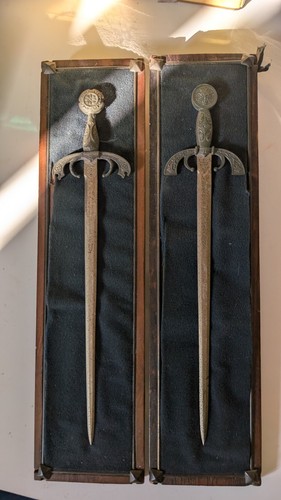 Coppia tagliacarte vintage