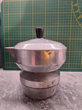 Caffettiera InoxPran Cappuccina in alluminio anni 60 designer S. Sanvitale