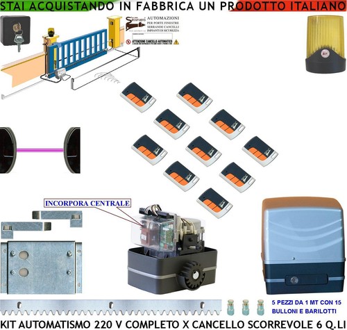 Cancello elettrico scorrevole - elettrico,