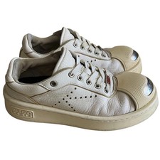 Kenzo - EU/40 - Kenzo Hoops Low-Top Steel Toe pelle bianco uomo