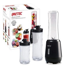 Imetec Personal e Sport Blender PB 100 Mini Frullatore con 2 Bottiglie Take Away