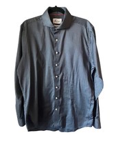 Camicia elegante Finollo grigia vestibilità conservatrice business ufficio 16 1/2