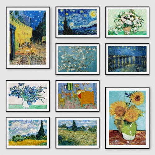 Quadro olio arte parete van - arte,