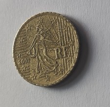 50 CENTESIMI FRANCESI DEL 2001 USATO