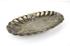 Centrotavola Vassoio Ovale in metallo Elegante svuota tasche Da tavolo VINTAGE