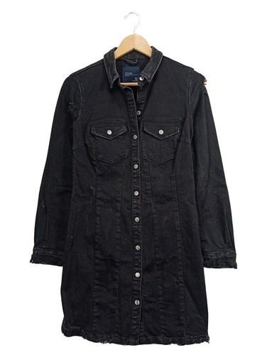 Zara vestito jeans - donna, nero