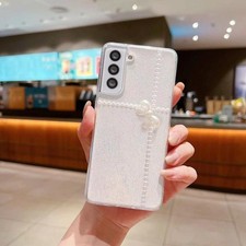 Per Samsung Galaxy A70 Custodia per telefono in TPU epossidico glitterato con fi