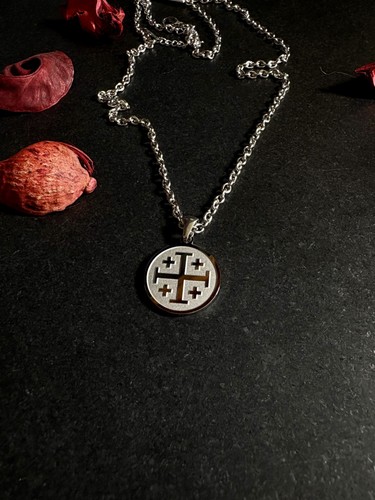Collana croce gerusalemme - collana,