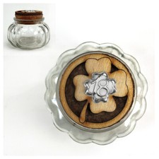 32575 Bomboniere Barattolo zucca tondo Quadrifoglio 18 Anni Compleanno