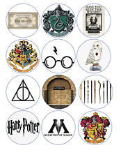 Cialda HARRY POTTER COMPLEANNO Decorazione Torta Ostia Zucchero Fibra Vegetale