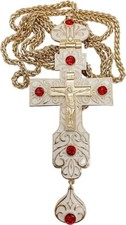 Croce pettorale con smalto