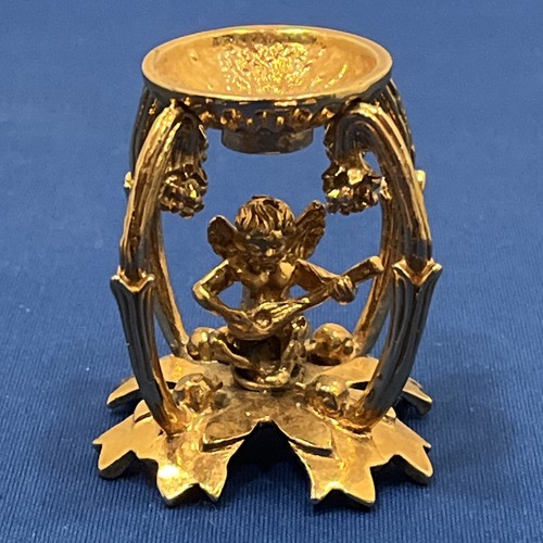 Vintage display gold brass - display,