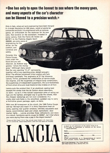 Pubblicità lancia fulvia - lancia,