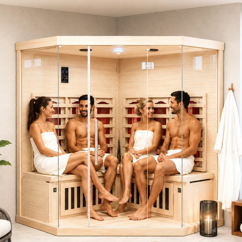 Corner far infrared sauna - sauna, for