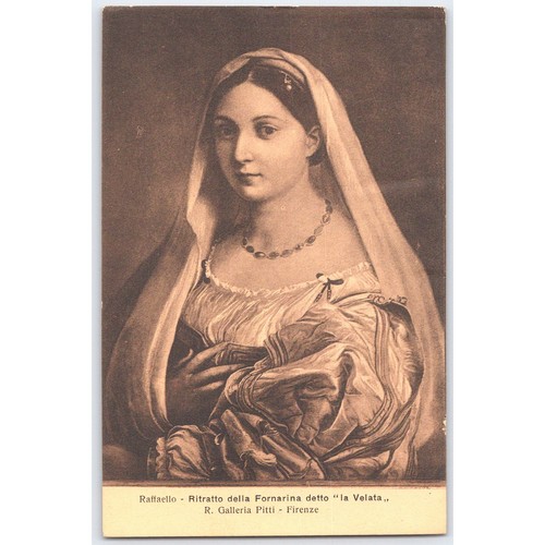 Cartolina raffaello ritratto - cartolina,