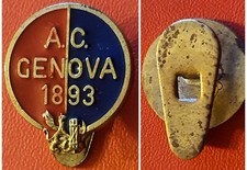 Distintivo calcio ⚽ GENOA spilla GENOVA badge LIGURIA pin VENTENNIO con PIEDINO 