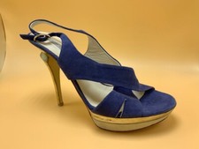 SANDALI scamosciati blu GREY