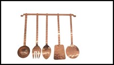 Set mestoli in rame da cucina casa appendere muro parete