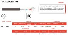 CAVO SEGNALE DMX IMPEDENZA COSTANTE 1 COPPIA A DOPPIA SCHERMATURA NERO PROFESS