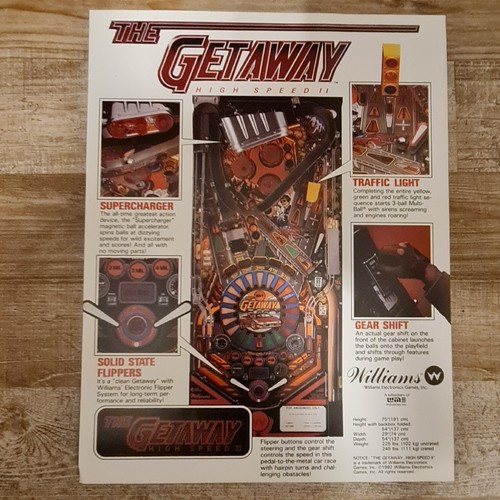 The getaway williams flipper - the,