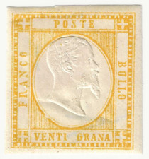 1861 Province Napoletane - 20 grana giallo nuovo con gomma firmato Bottacchi MH*