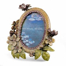 Michael Hero cornice Giardini Romantici 3,8x6,4cm ottone smalto cristalli 13CR-H