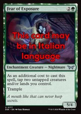 MTG 4x FEAR OF EXPOSURE EXC - PAURA DI ESSERE SMASCHERATI 177 - DSK - MAGIC