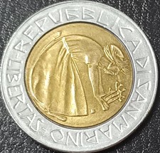 SAN MARINO MONETA BIMETALLICA