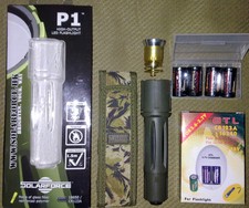 Set Solarforce P1 Torcia Led XM-L U2 - 5 Modalità di luce 880 Lumens Verde Mil. 