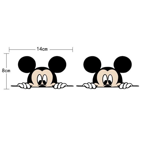 Adesivo auto topolino - 2x,
