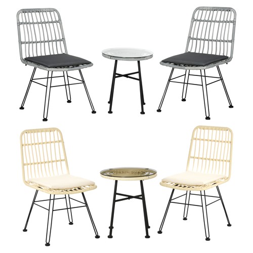 Pcs patio round wicker - 3, woven