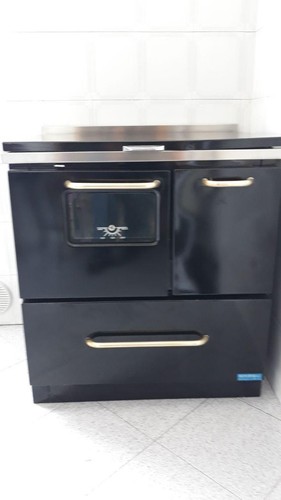 Stufa legna con forno usata - con,