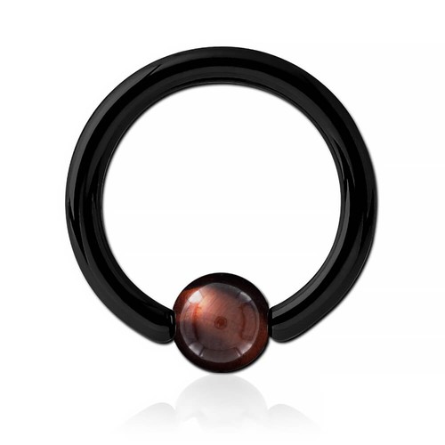 Anello acciaio nero - in,