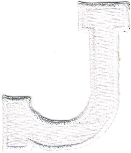 White monogram block - 7/8",