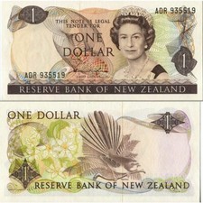 ND (1981-92) * Banconota Nuova Zelanda 1 Dollar "Elisabetta II" (p169a) qFDS