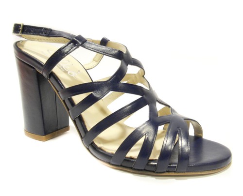 Silko 7632 blu - sandali, tacco