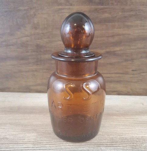 Antica bottiglia vetro marrone