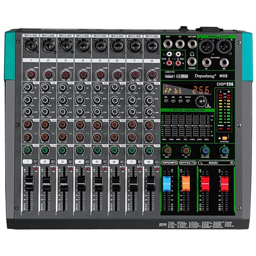 Mx8 console mixer - console, 8