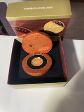 2009 Australia Gold Sovereign 25 Dollars Proof Sterlina Oro Box and COA UN AUS 2