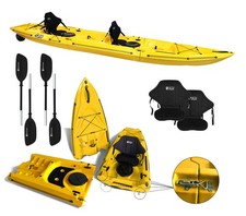 kayak componibile Split 2 Big Mama kayak, canoa biposto modulare, si monta in 30